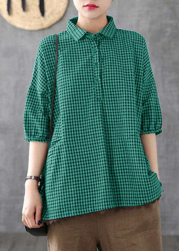 Italien Dark Grey Line Plaid Patchwork Summer Malfweve