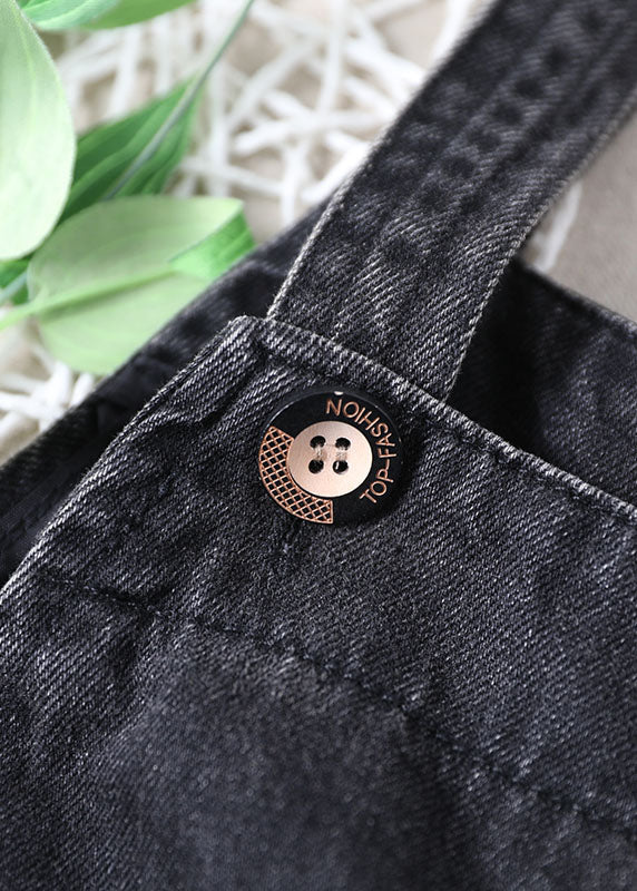 Belles poches noires bouton bouton d'automne tenues de jean