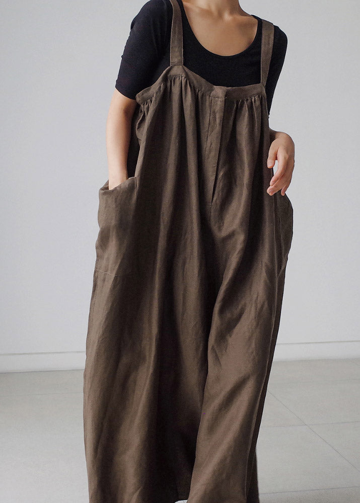 Chocolate Slash Neck Pantalon Pantalon Suck