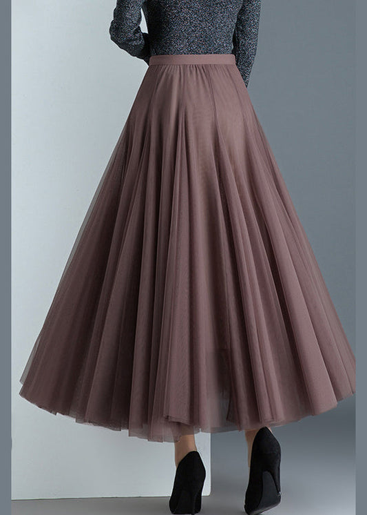 Fine elegant Pleated Casual Fall Winter Tulle Skirts