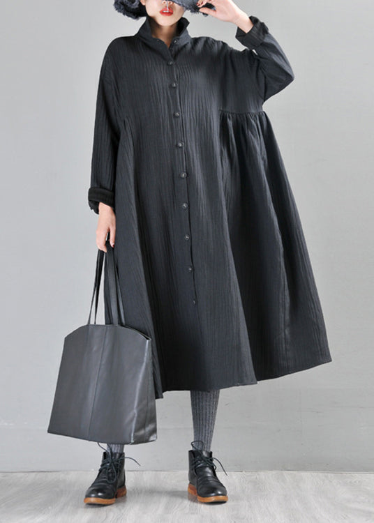 Trench Coats Black Peter Pan Black Fit.