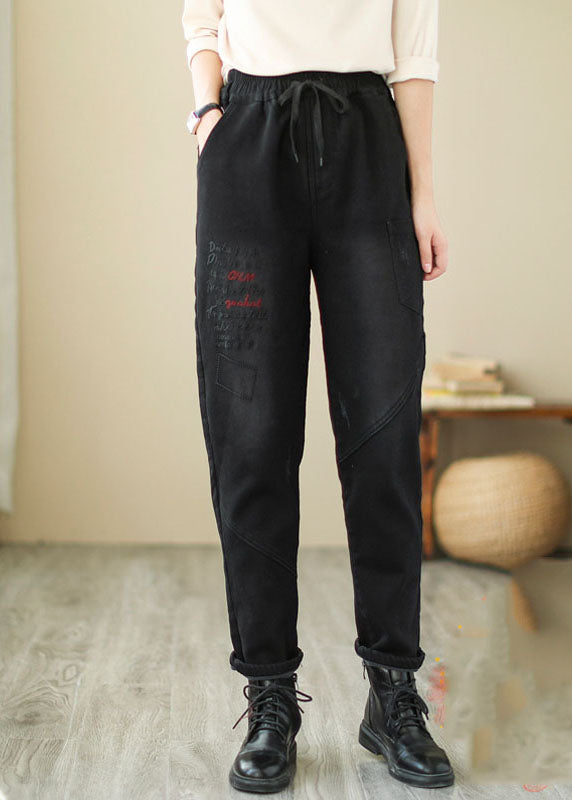 Patchwork Black Black Black Pantalon de jean hiver