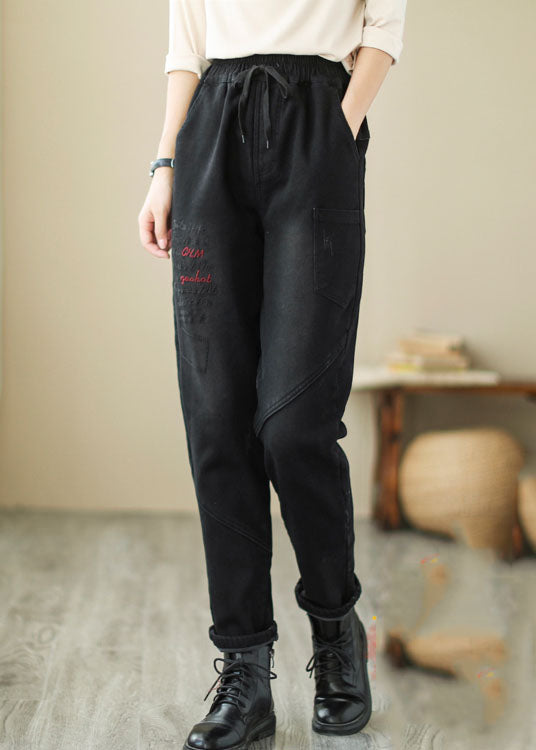 Patchwork Black Black Black Pantalon de jean hiver