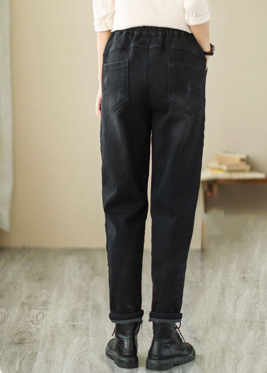 Patchwork Black Black Black Pantalon de jean hiver