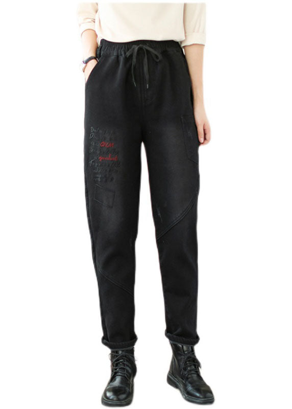 Patchwork Black Black Black Pantalon de jean hiver