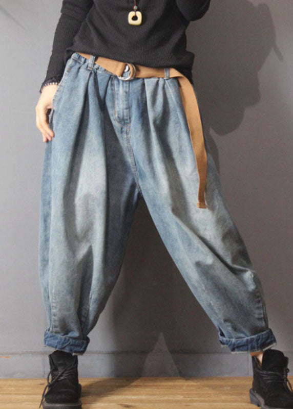 Bouton Blue Retro Blue Pantalon Lantern Fall Denim Fall Denim