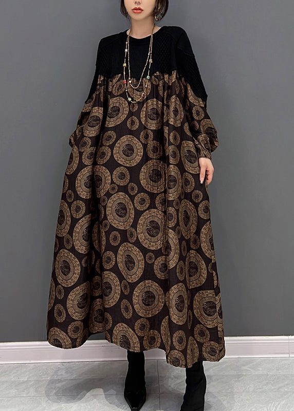 Robe maxi de la robe maxi à pots