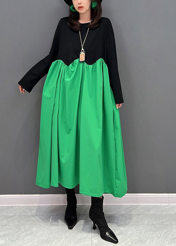 Robes maxi en verdure verte