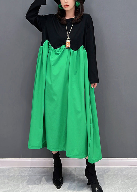 Robes maxi en verdure verte