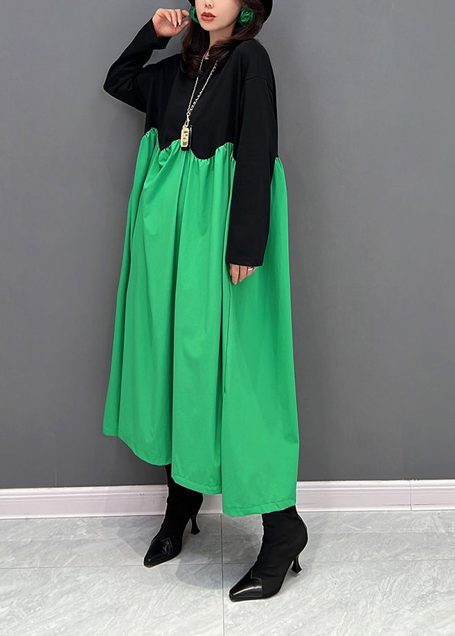 Robes maxi en verdure verte