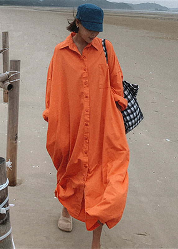 Pouilles de bouton de collier de peter orange en vrac à manches longues