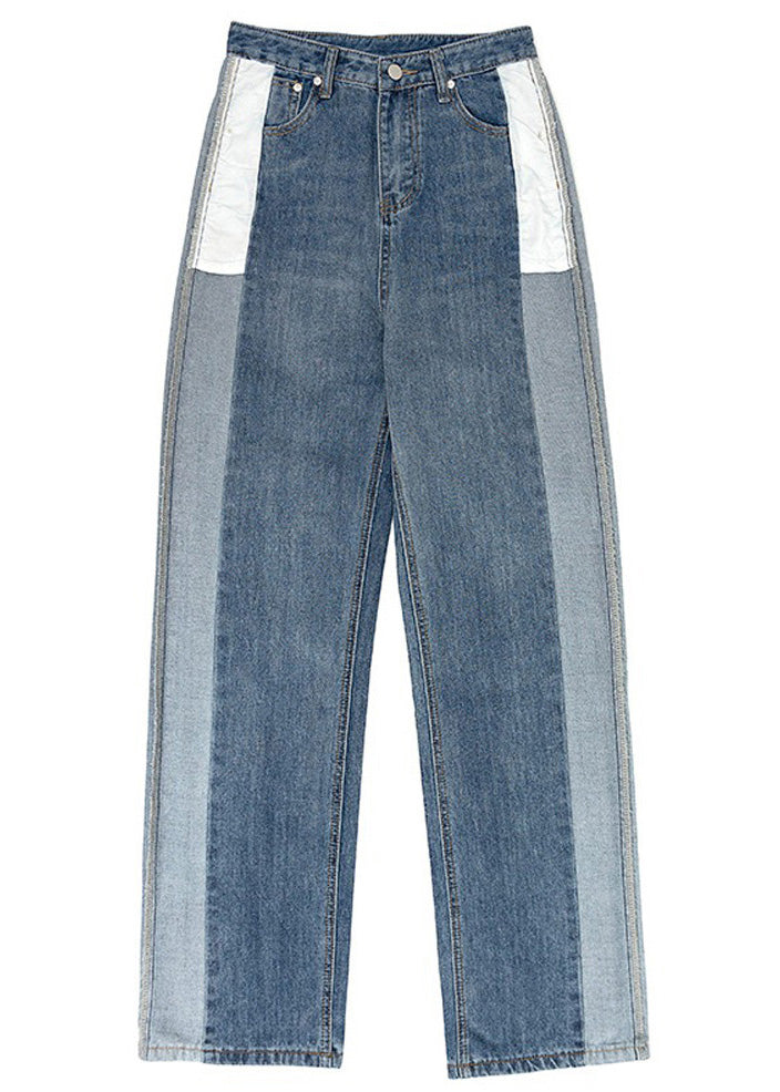 Pantalon de la taille haute de la taille haute moderne en jean