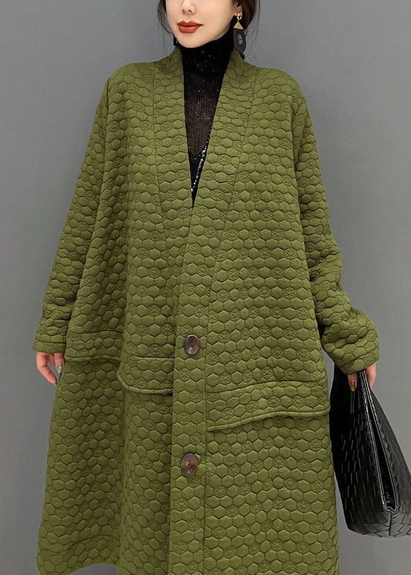 Taille plus taille V Green V Coton rempli de coton exra grand trench-coat Hiver